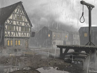 La horca justo antes del amanecer