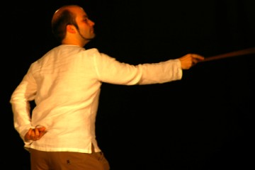 Cl&eacute;ment de Cazotte, en un momento de la representaci&oacute;n